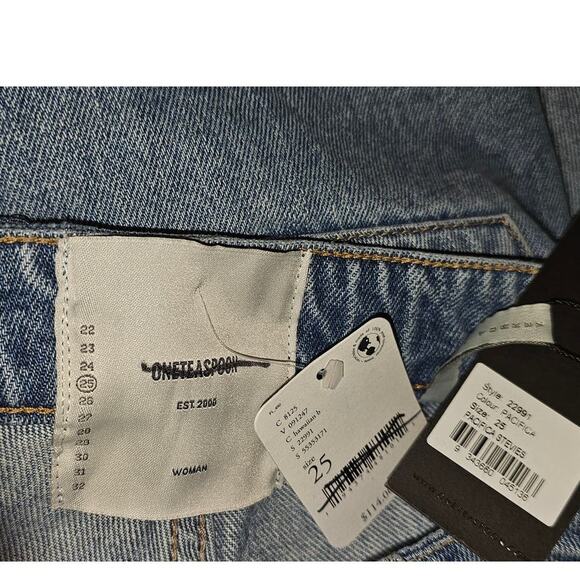 New Free People x One Teaspoon Stevie’s Boyfriend Shorts $114 Sz 25  29 in Waist - Picture 7 of 7